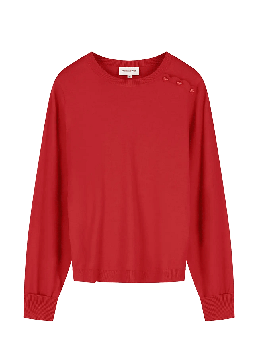Fabienne Chapot - Molly Cuff Pullover - jumpers - red hot chilli - 0