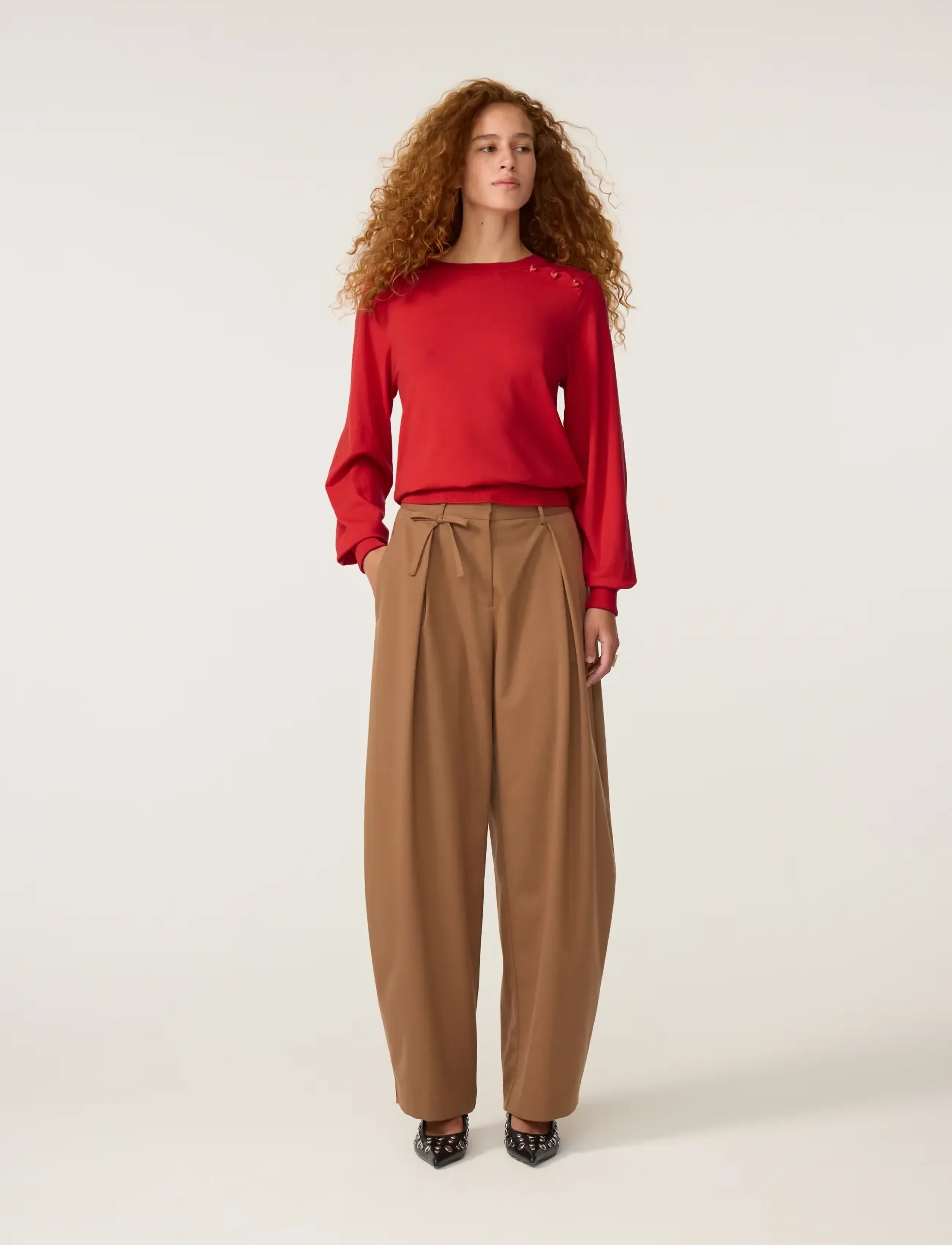 Fabienne Chapot - Molly Cuff Pullover - jumpers - red hot chilli - 3