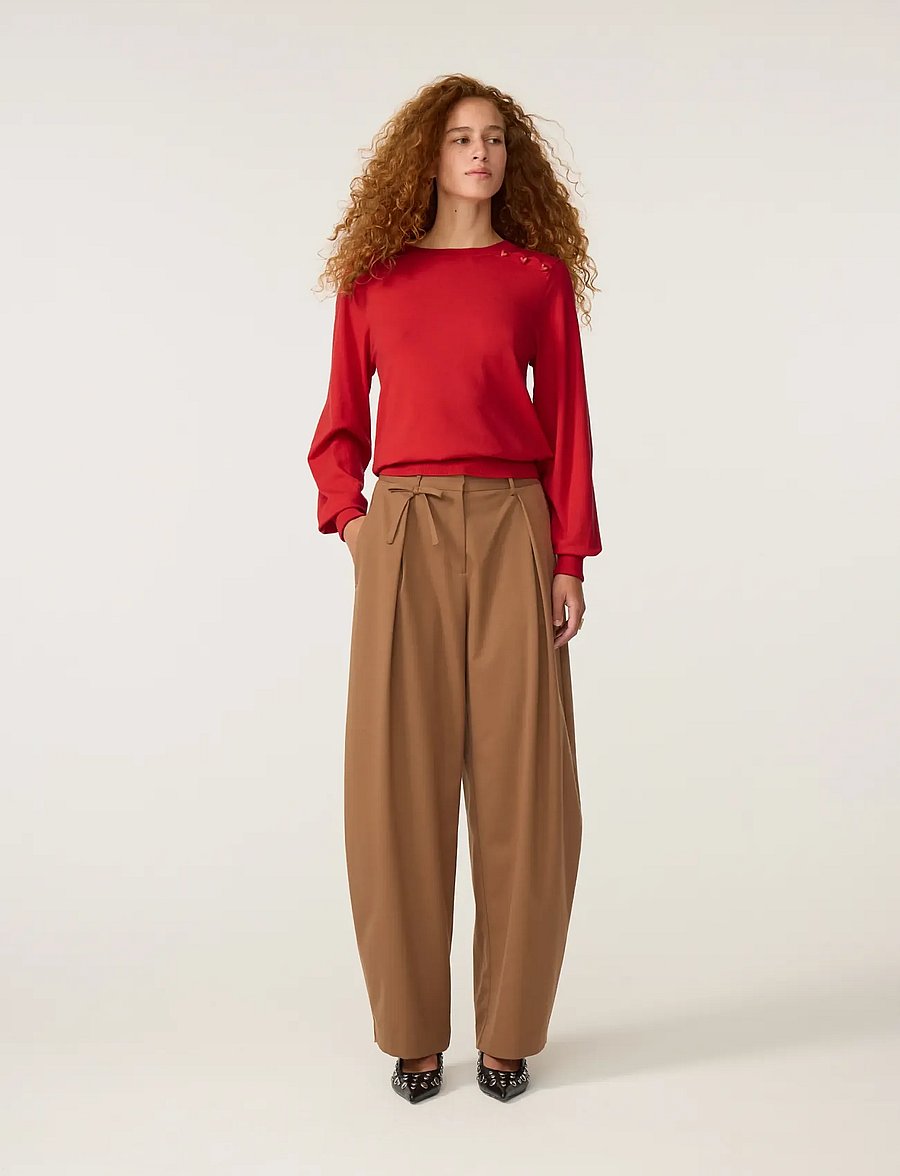 Fabienne Chapot - Molly Cuff Pullover - jumpers - red hot chilli - 3