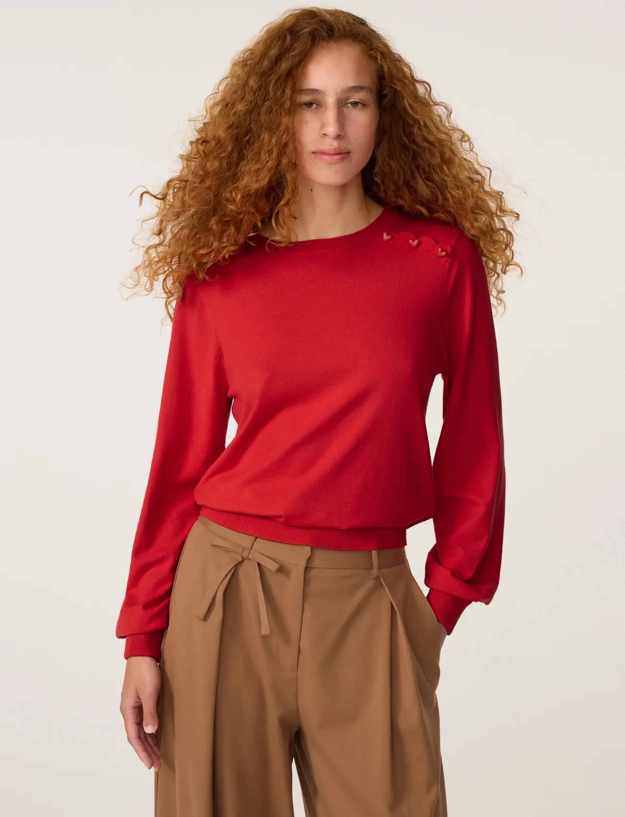 Fabienne Chapot - Molly Cuff Pullover - jumpers - red hot chilli - 4