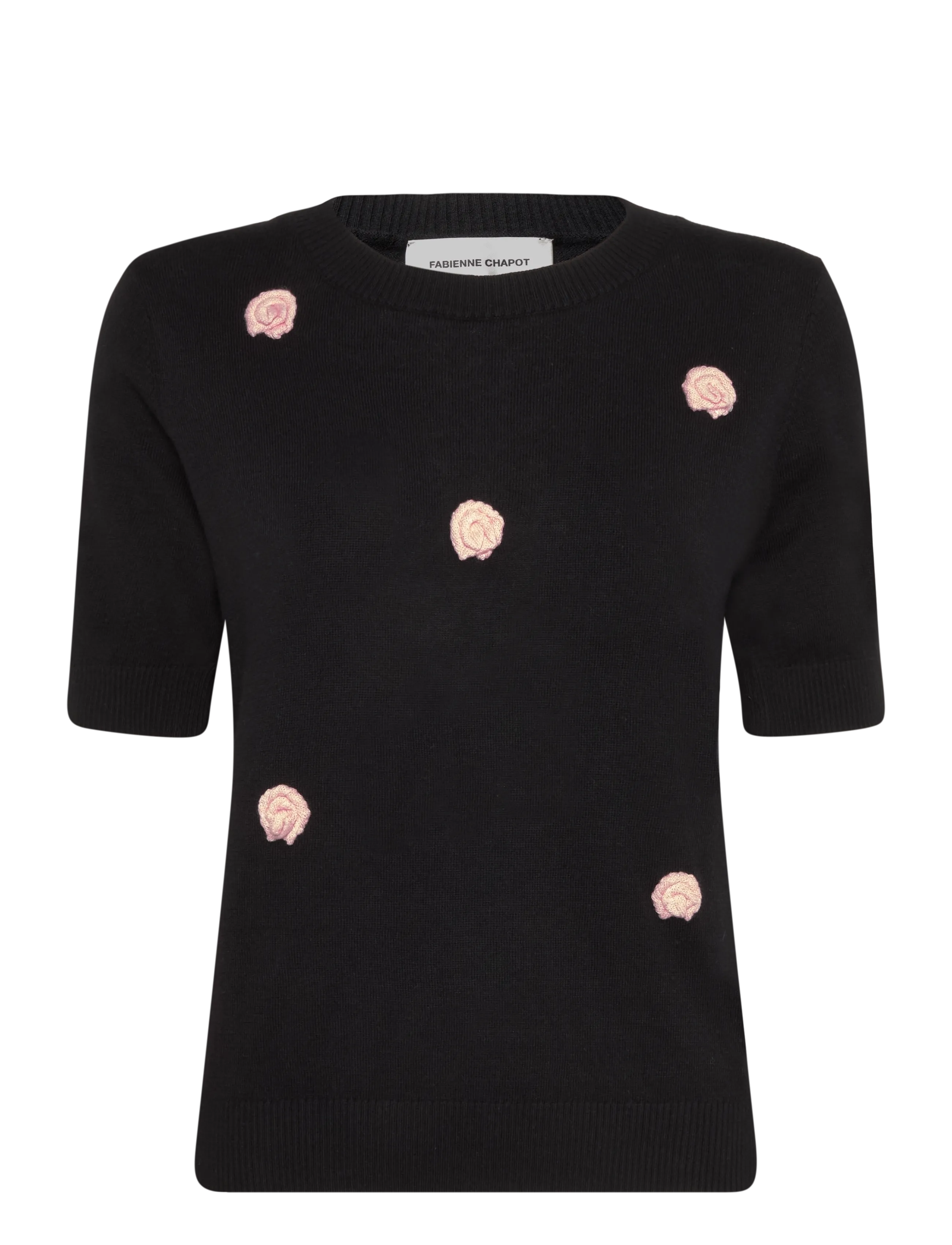 Fabienne Chapot Bibi Rose Pullover - Stickat - BLACK / black