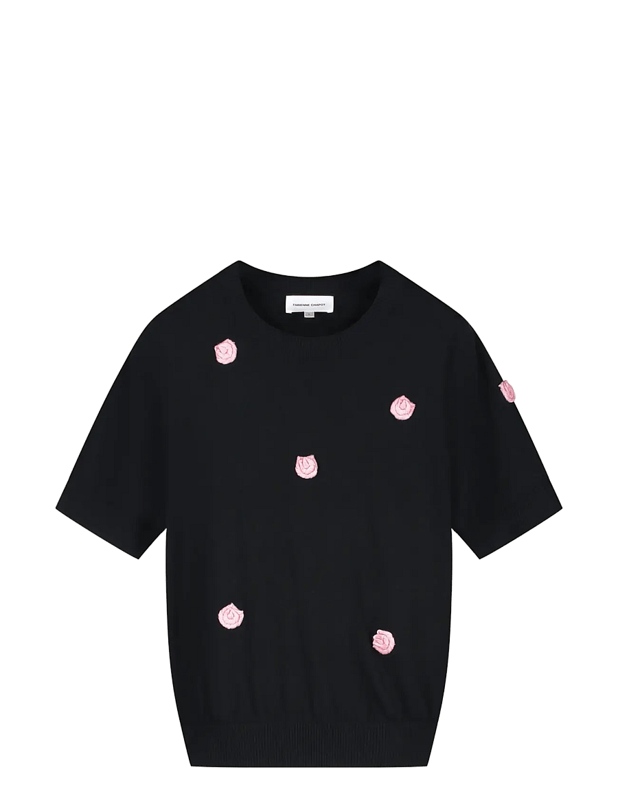 Fabienne Chapot - Bibi Rose Pullover - striktrøjer - black - 0