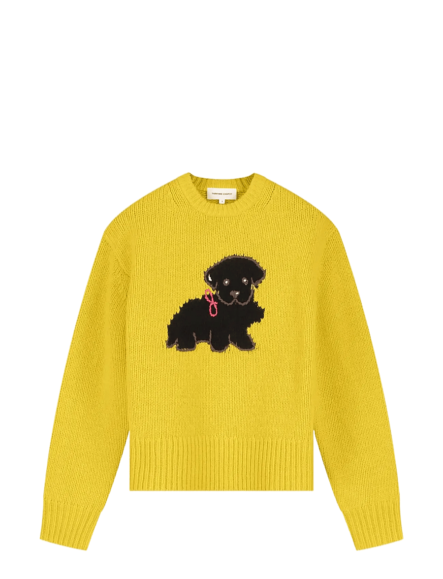 Fabienne Chapot - Dog Pullover - stickade tröjor - dandelion yellow - 1