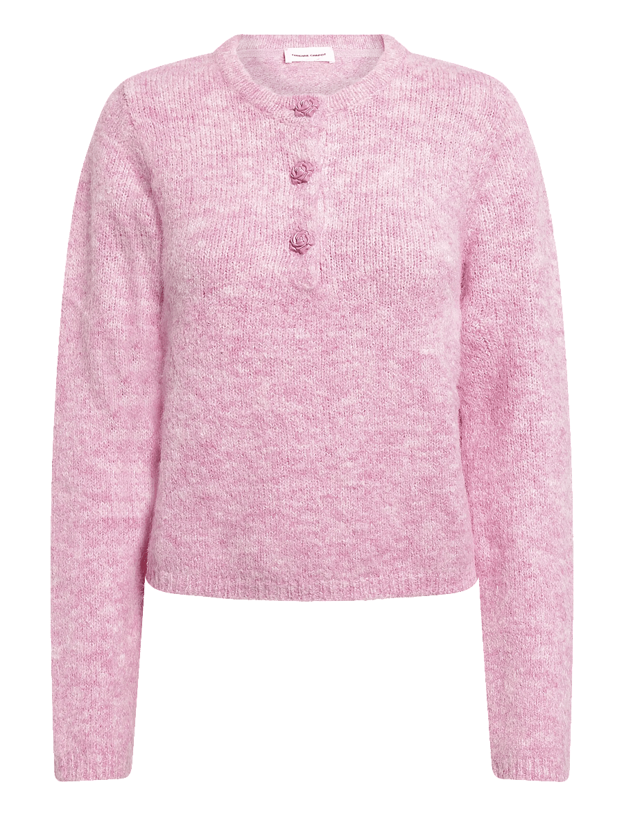 Fabienne Chapot - Coco Pullover LS - džemperi - pink rose - 0