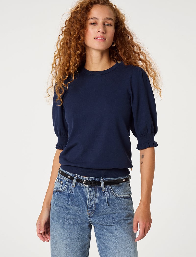 Fabienne Chapot - Molly Short Sleeve Pullover - pullover - after midnight blue - 0