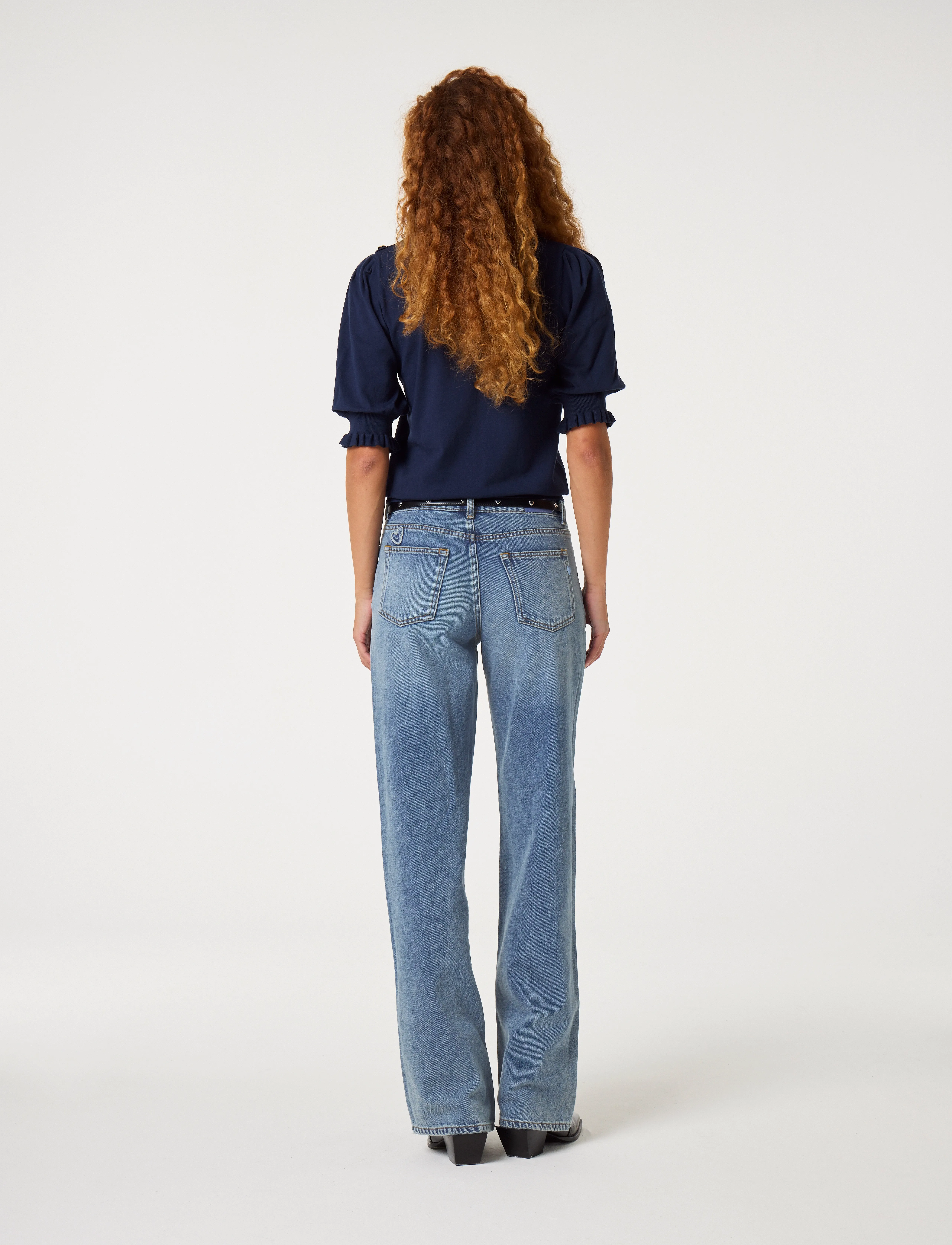 Fabienne Chapot - Molly Short Sleeve Pullover - gebreide truien - after midnight blue - 4