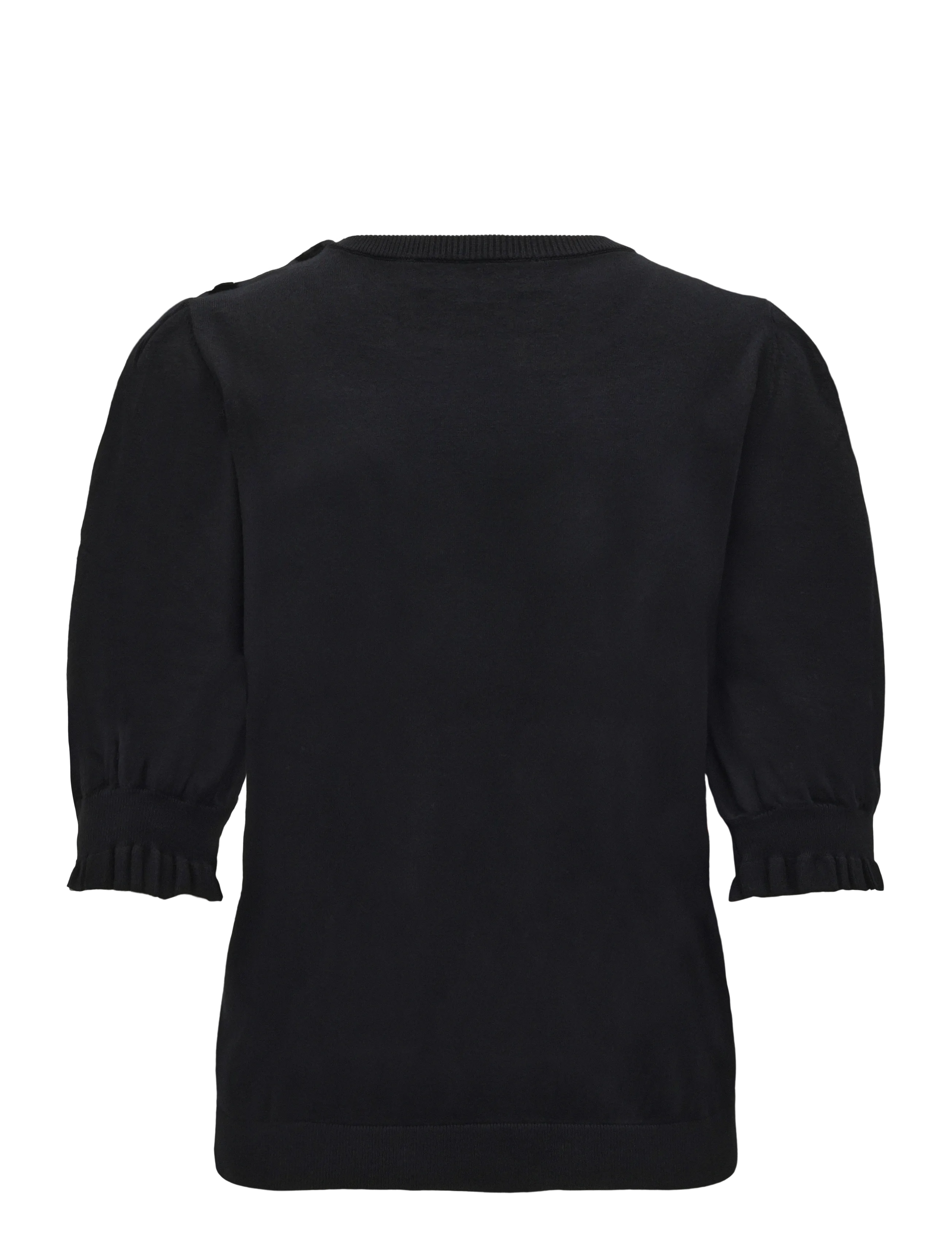 Fabienne Chapot - Molly Short Sleeve Pullover - striktrøjer - black - 1