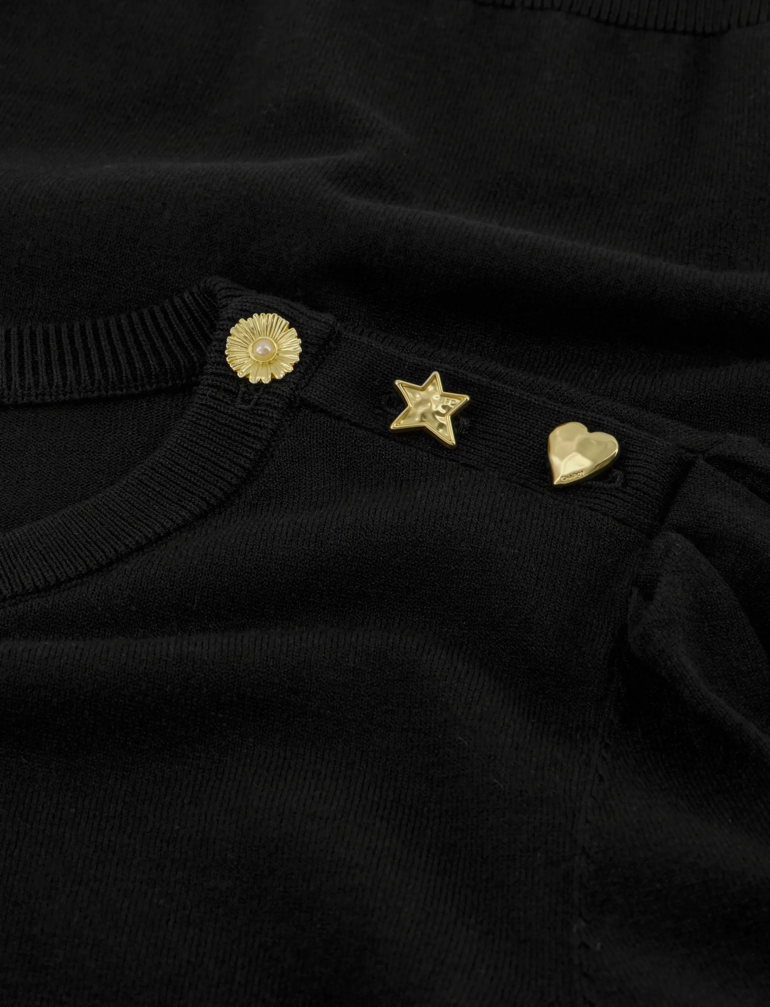 Fabienne Chapot - Molly Short Sleeve Pullover - jumpers - black - 1