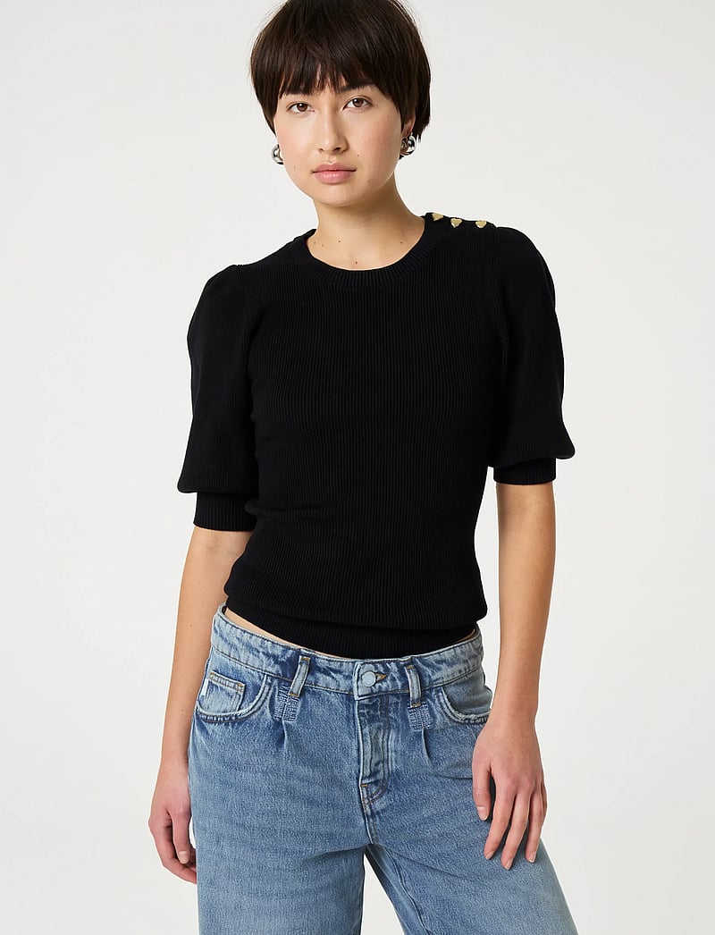 Fabienne Chapot - Molly Short Sleeve Pullover - džemperi - black - 3
