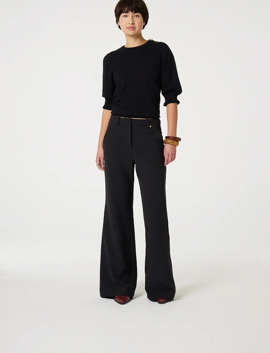 Fabienne Chapot - Molly Short Sleeve Pullover - kampsunid - black - 3