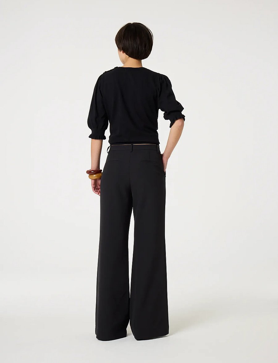 Fabienne Chapot - Molly Short Sleeve Pullover - kampsunid - black - 5