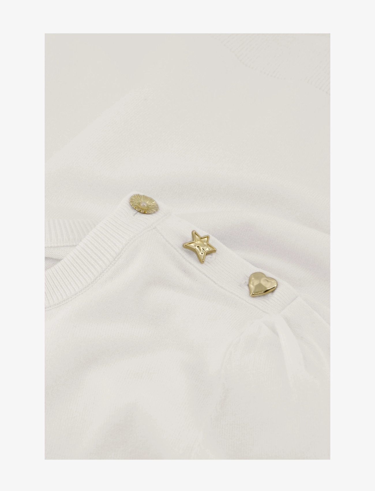 Fabienne Chapot - Molly Short Sleeve Pullover - jumpers - cosy white - 2