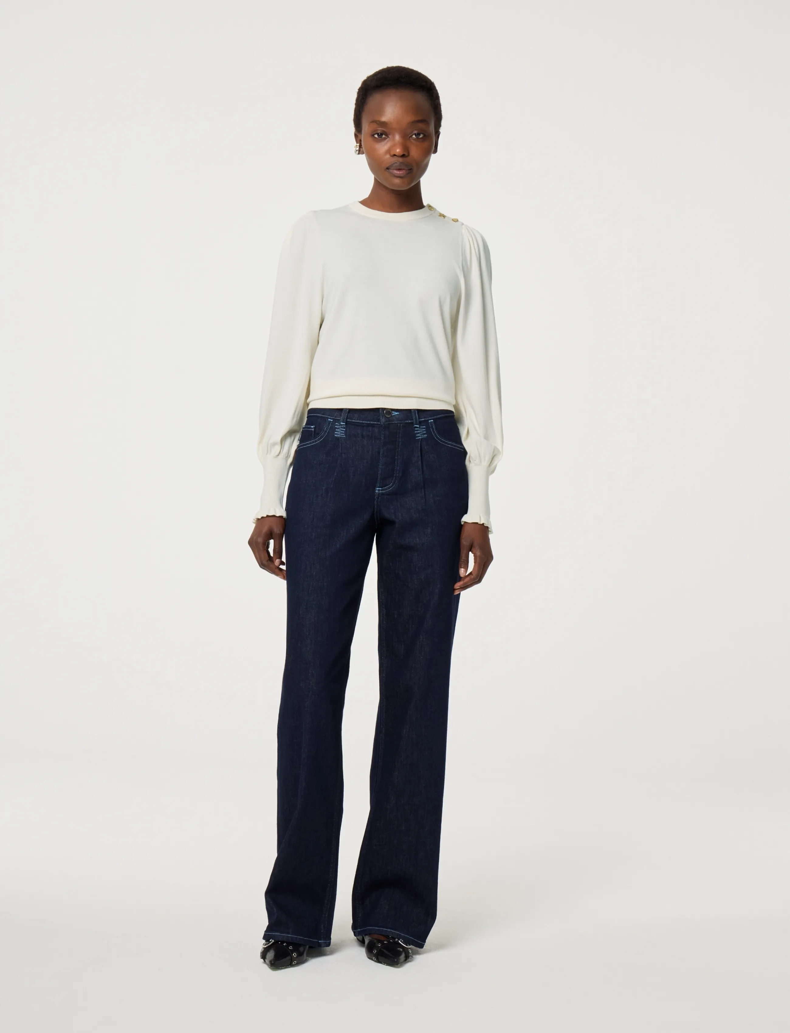 Fabienne Chapot - Molly Balloon Pullover - cosy white - 1