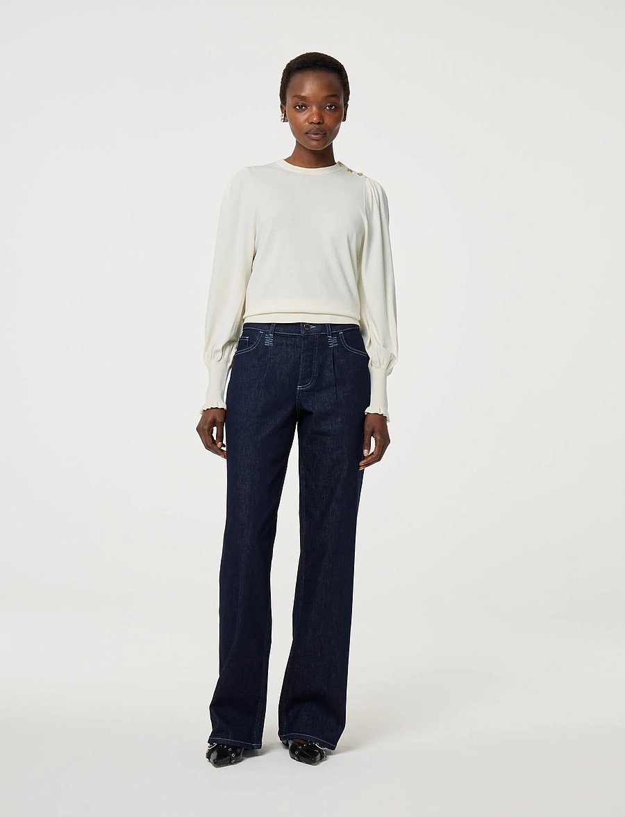 Fabienne Chapot - Molly Balloon Pullover - cosy white - 1