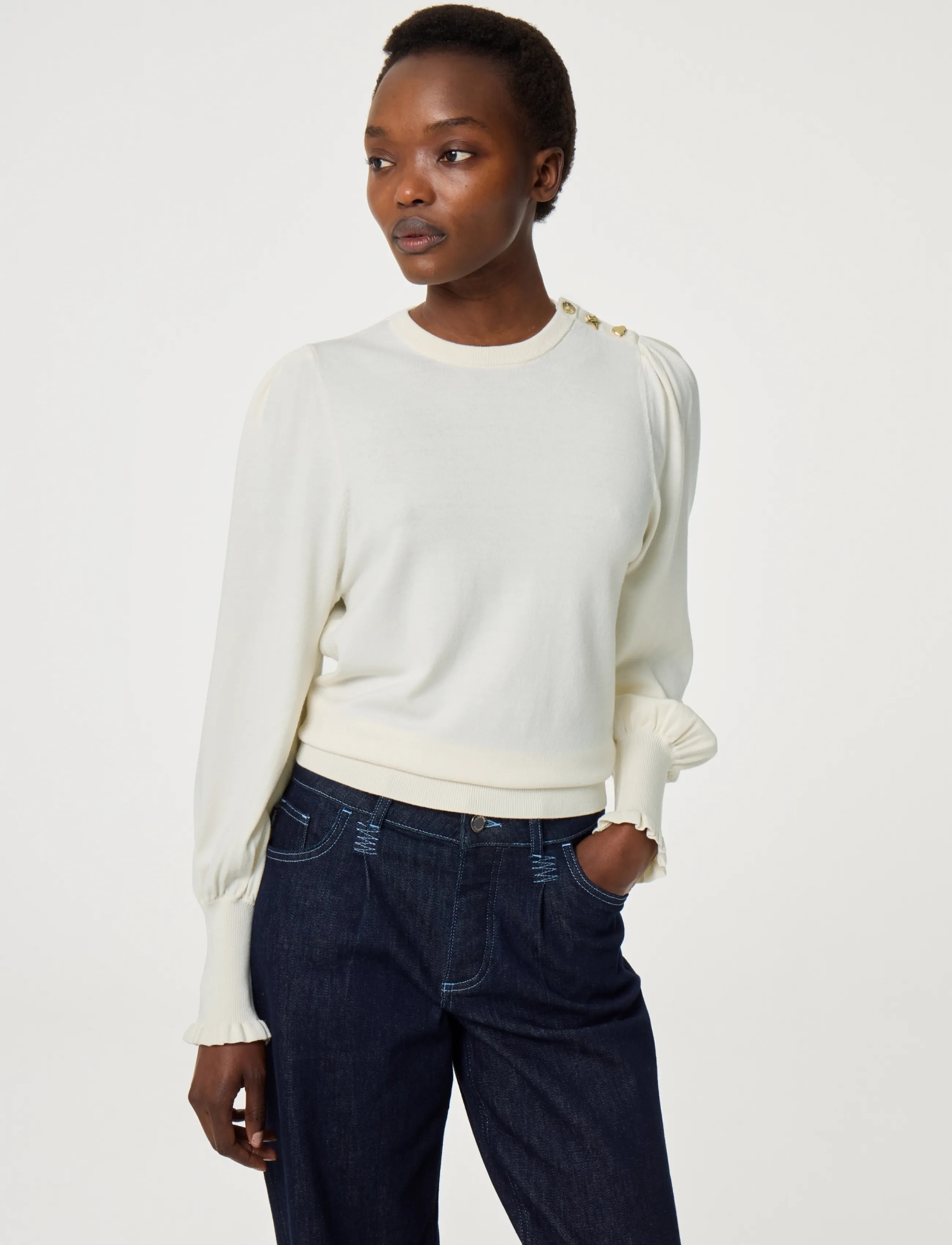 Fabienne Chapot - Molly Balloon Pullover - cosy white - 2