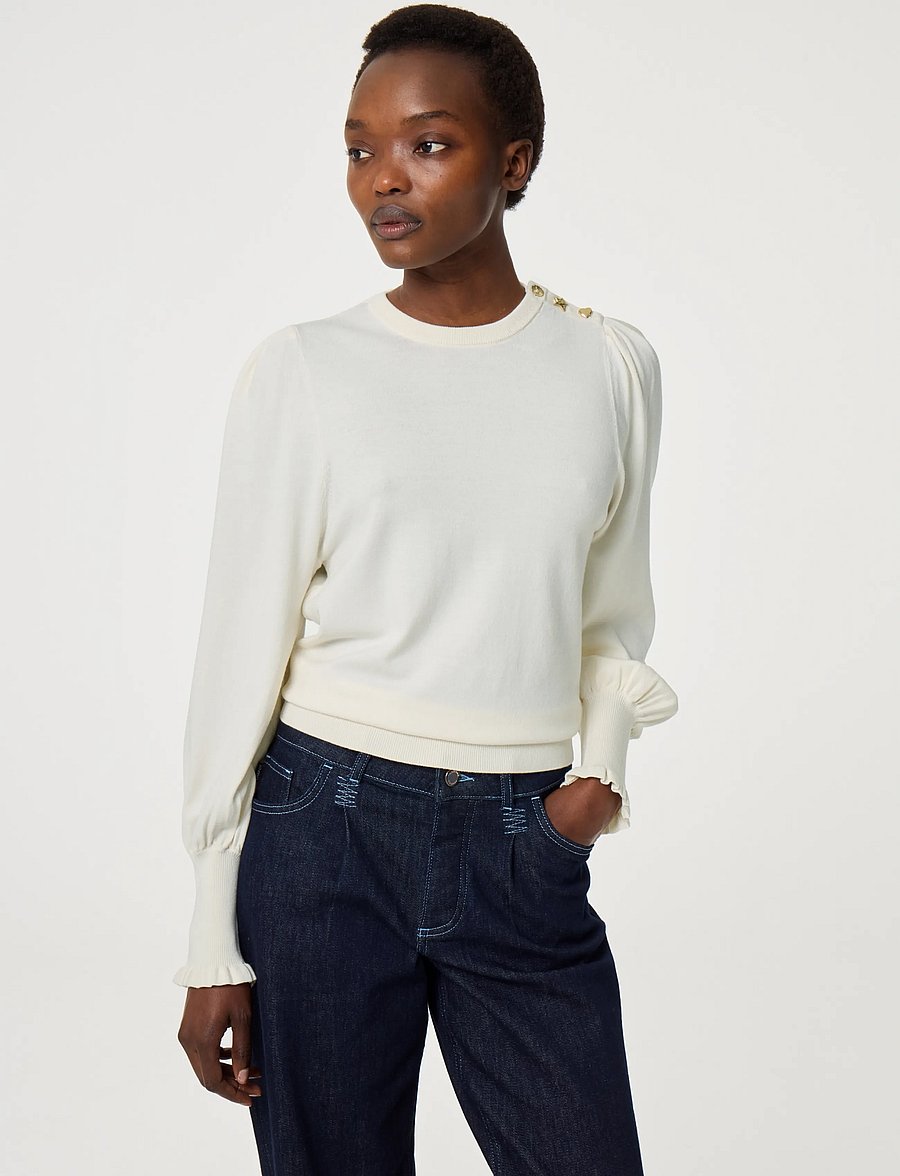 Fabienne Chapot - Molly Balloon Pullover - cosy white - 2