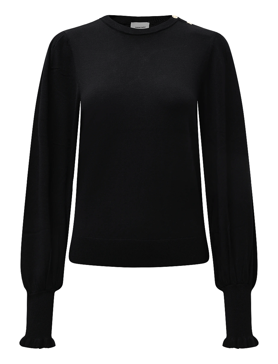Fabienne Chapot - Molly Balloon Pullover - gebreide truien - black - 0