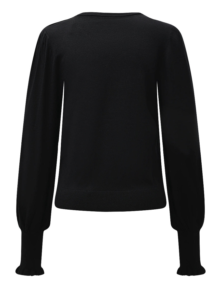 Fabienne Chapot - Molly Balloon Pullover - gebreide truien - black - 1