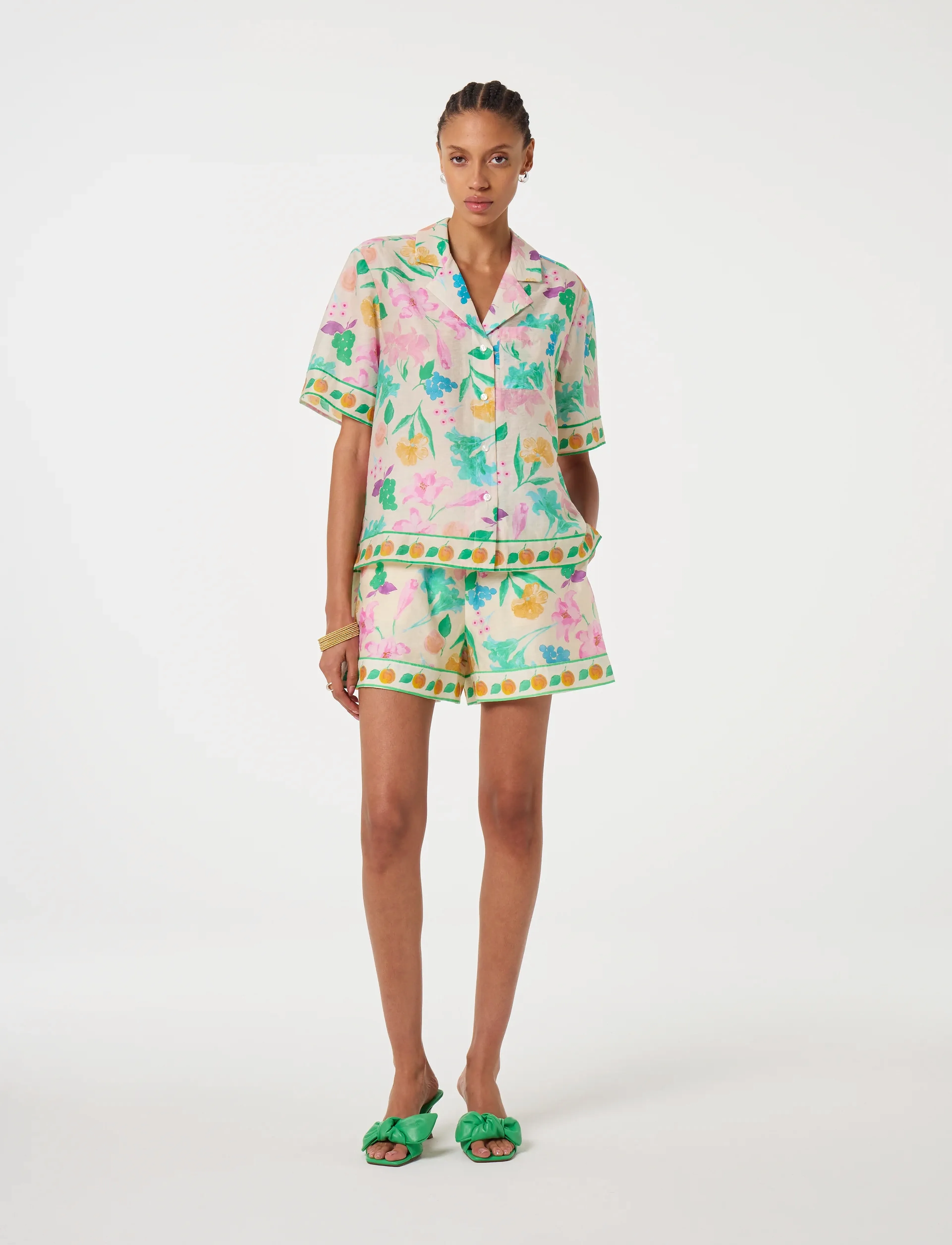 Fabienne Chapot - Boy Shorts - warm white/green glo - 2