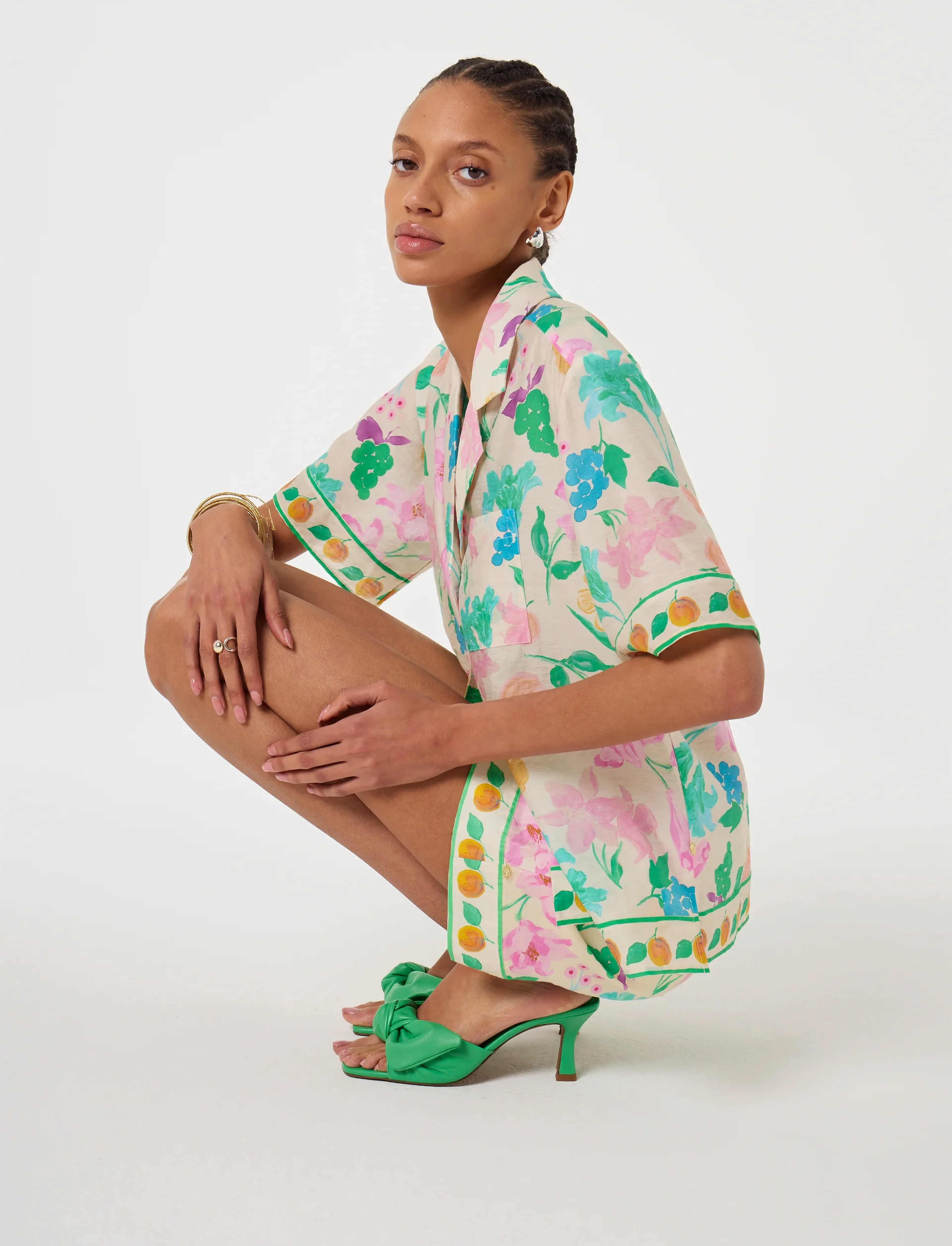 Fabienne Chapot - Boy Shorts - warm white/green glo - 3