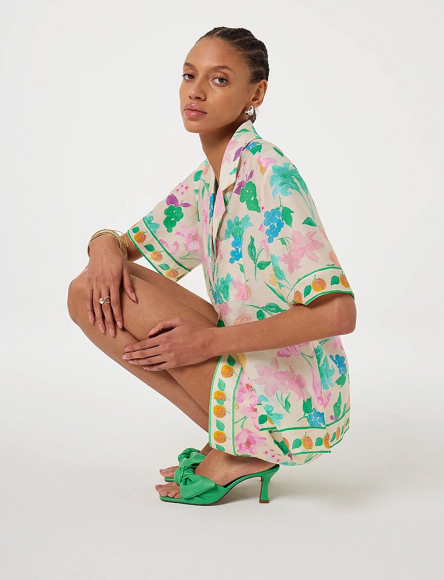 Fabienne Chapot - Boy Shorts - warm white/green glo - 3