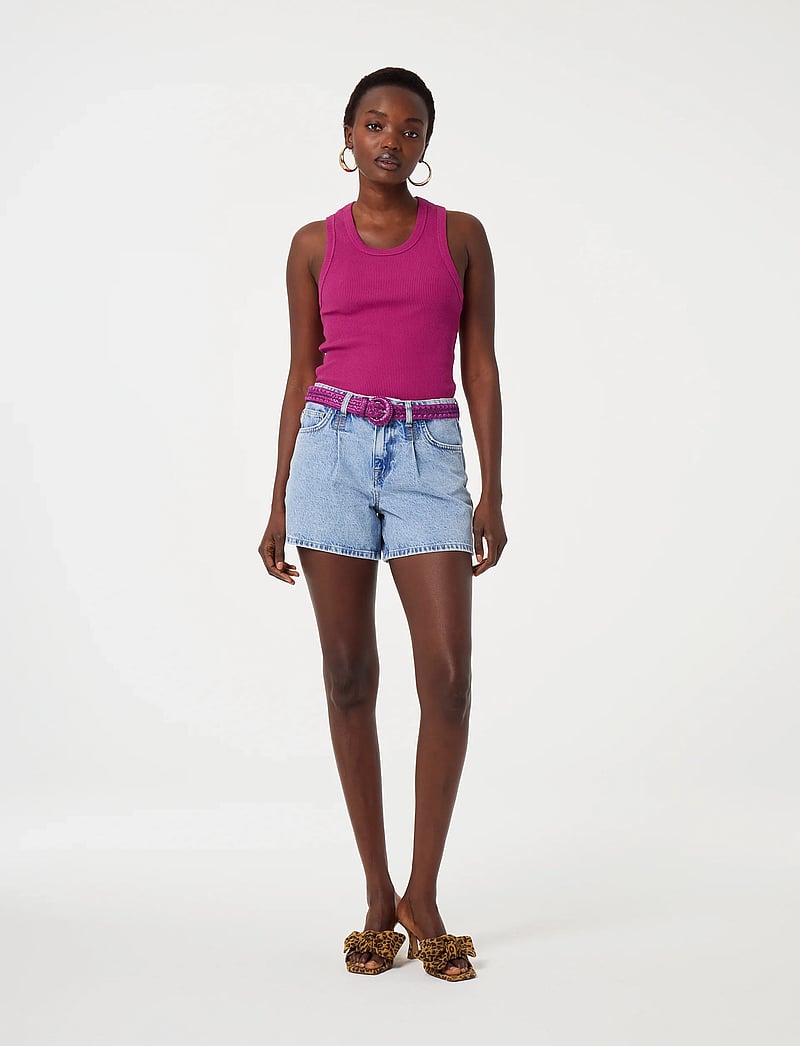 Fabienne Chapot - Lucy Wide Short - jorts - vintage light blue - 2
