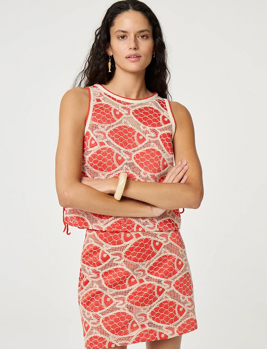 Fabienne Chapot - Cato Skirt - stutt pils - tangerine tango - 2