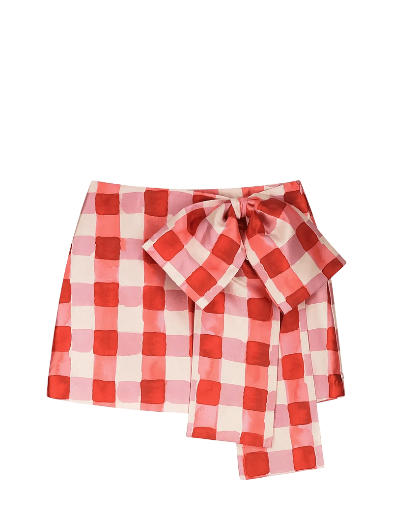 Fabienne Chapot - Beau Skirt - Īsi svārki - tangerine tango/cosy white - 1