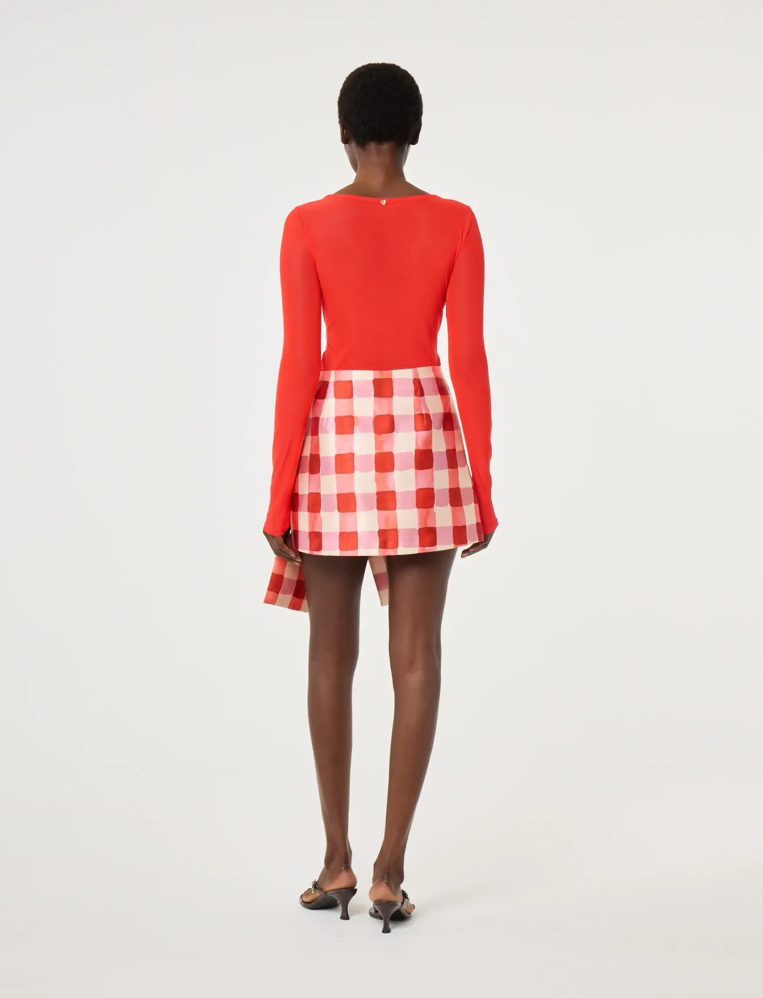 Fabienne Chapot - Beau Skirt - miniseelikud - tangerine tango/cosy white - 4