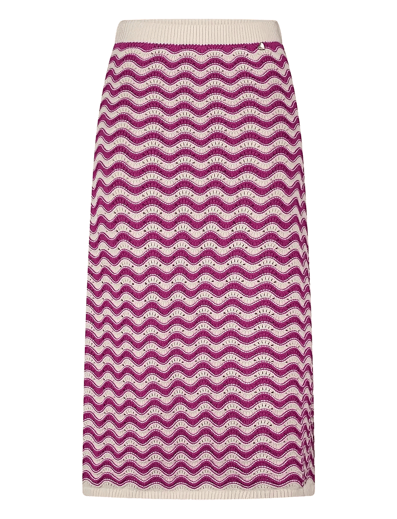 Fabienne Chapot - Caro Crochet Skirt - strikkede nederdele - pink craze - 0