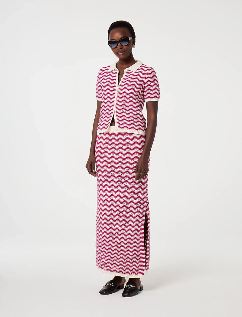 Fabienne Chapot - Caro Crochet Skirt - strikkede nederdele - pink craze - 2