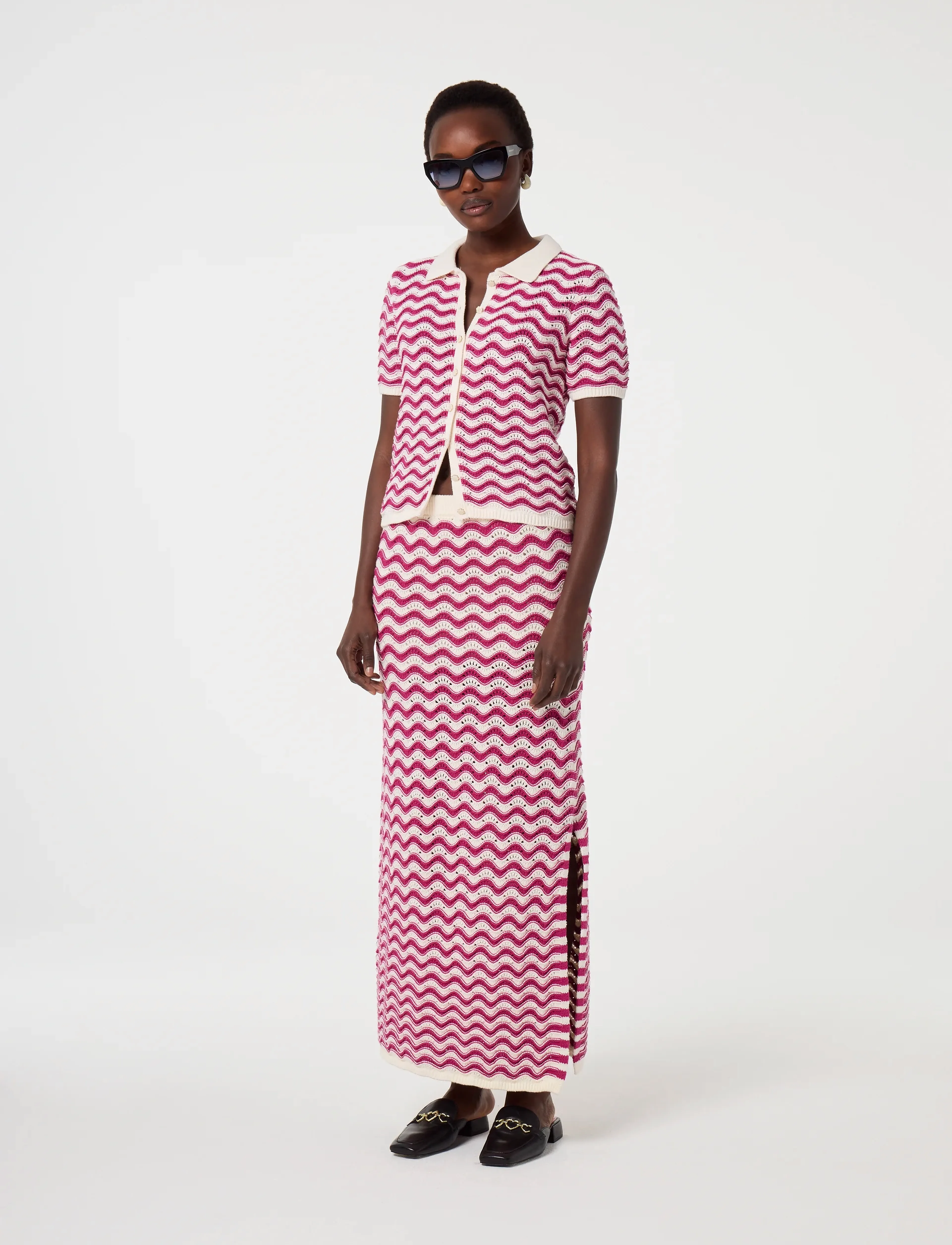 Fabienne Chapot - Caro Crochet Skirt - strickröcke - pink craze - 2