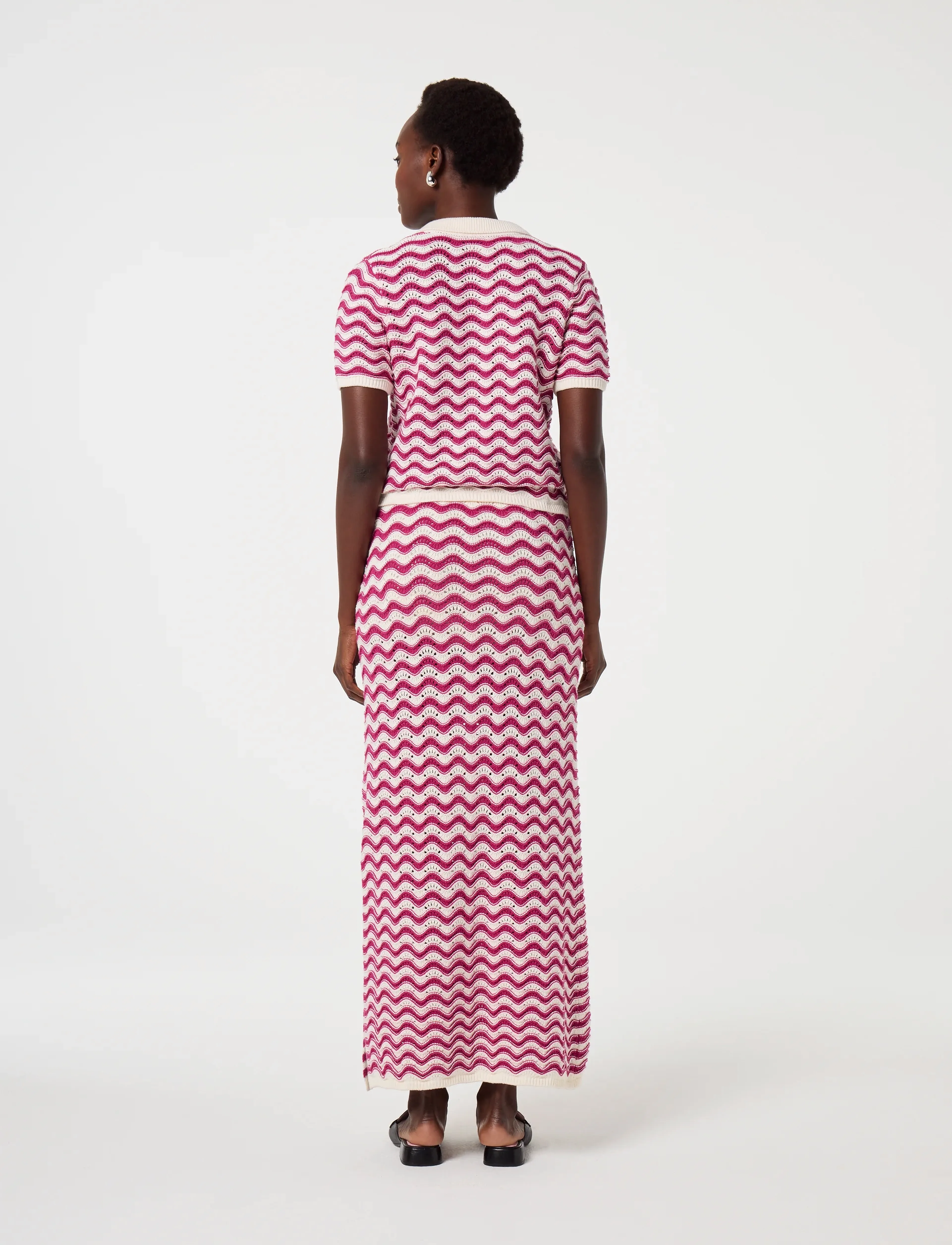 Fabienne Chapot - Caro Crochet Skirt - strickröcke - pink craze - 3