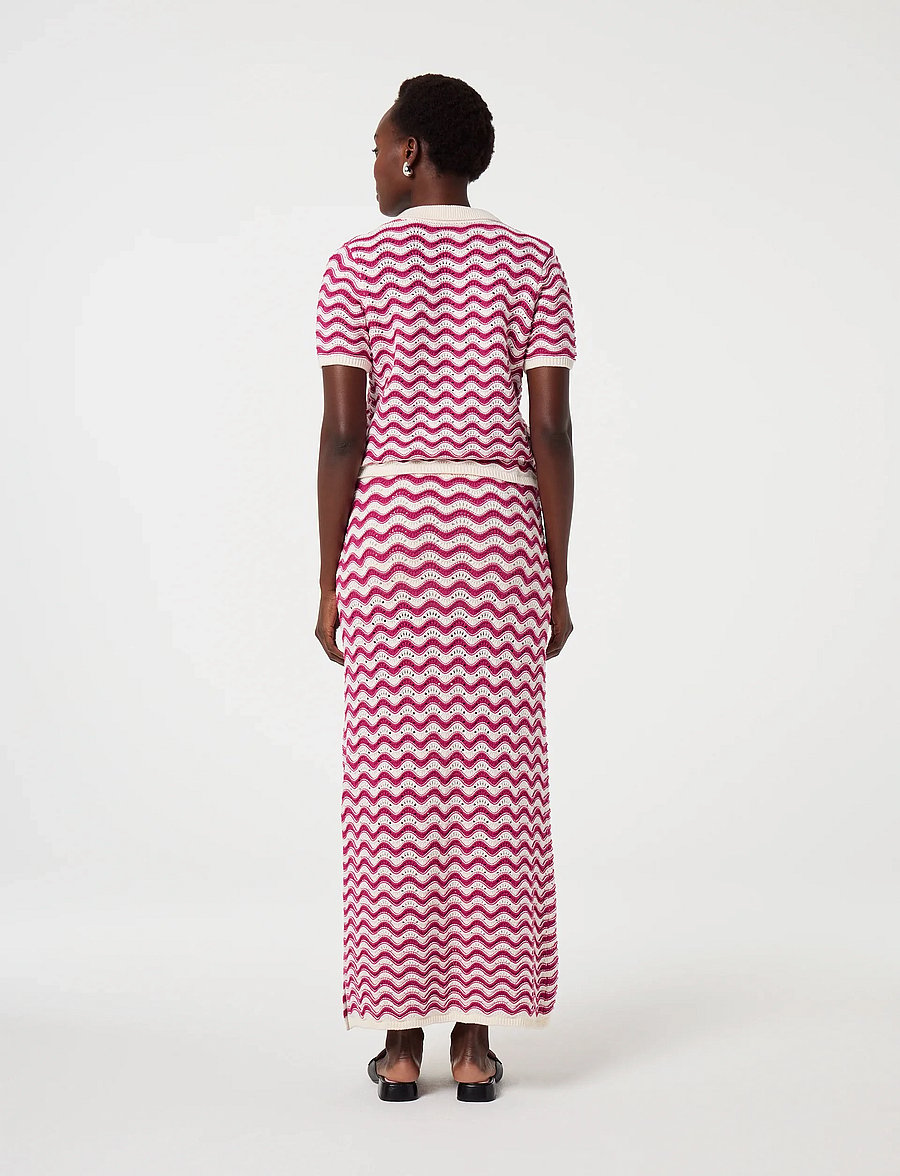 Fabienne Chapot - Caro Crochet Skirt - strickröcke - pink craze - 3