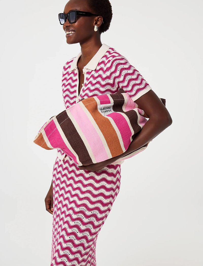 Fabienne Chapot - Caro Crochet Skirt - strikkede nederdele - pink craze - 4