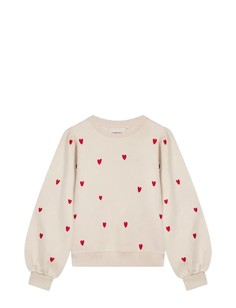 Fabienne Chapot - Dina Sweater - everyday style - oatmeal/disco red - 1
