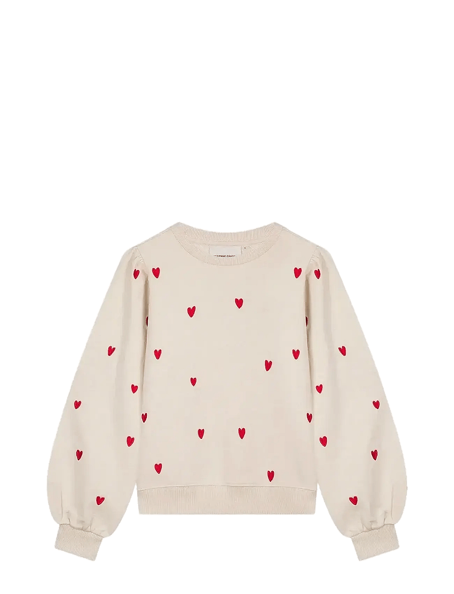 Fabienne Chapot - Dina Sweater - dressipluusid - oatmeal/disco red - 1
