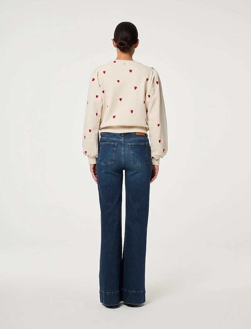 Fabienne Chapot - Dina Sweater - everyday style - oatmeal/disco red - 3