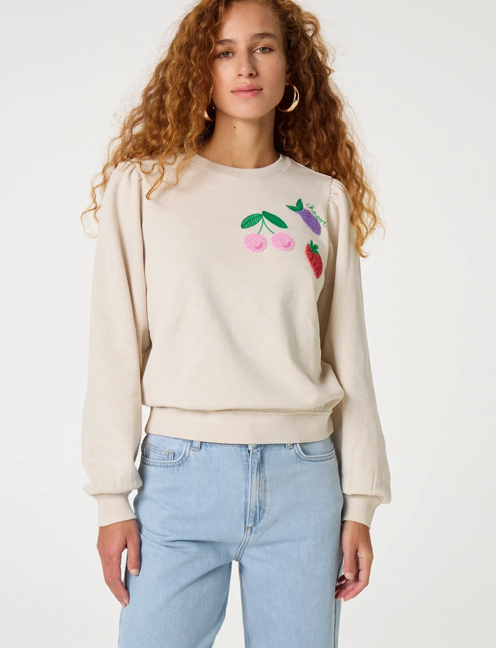 Fabienne Chapot - Tina Sweater - sweatshirts - oatmeal melange - 0