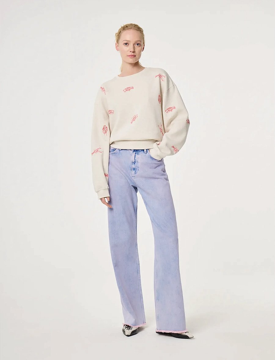 Fabienne Chapot - Terry Sweater - hversdagsleg tíska - oatmeal melange - 0