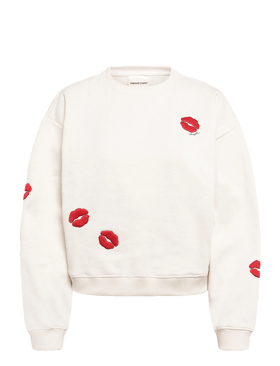 Fabienne Chapot - Terry Kiss Sweater - sweatshirts - cosy white - 1