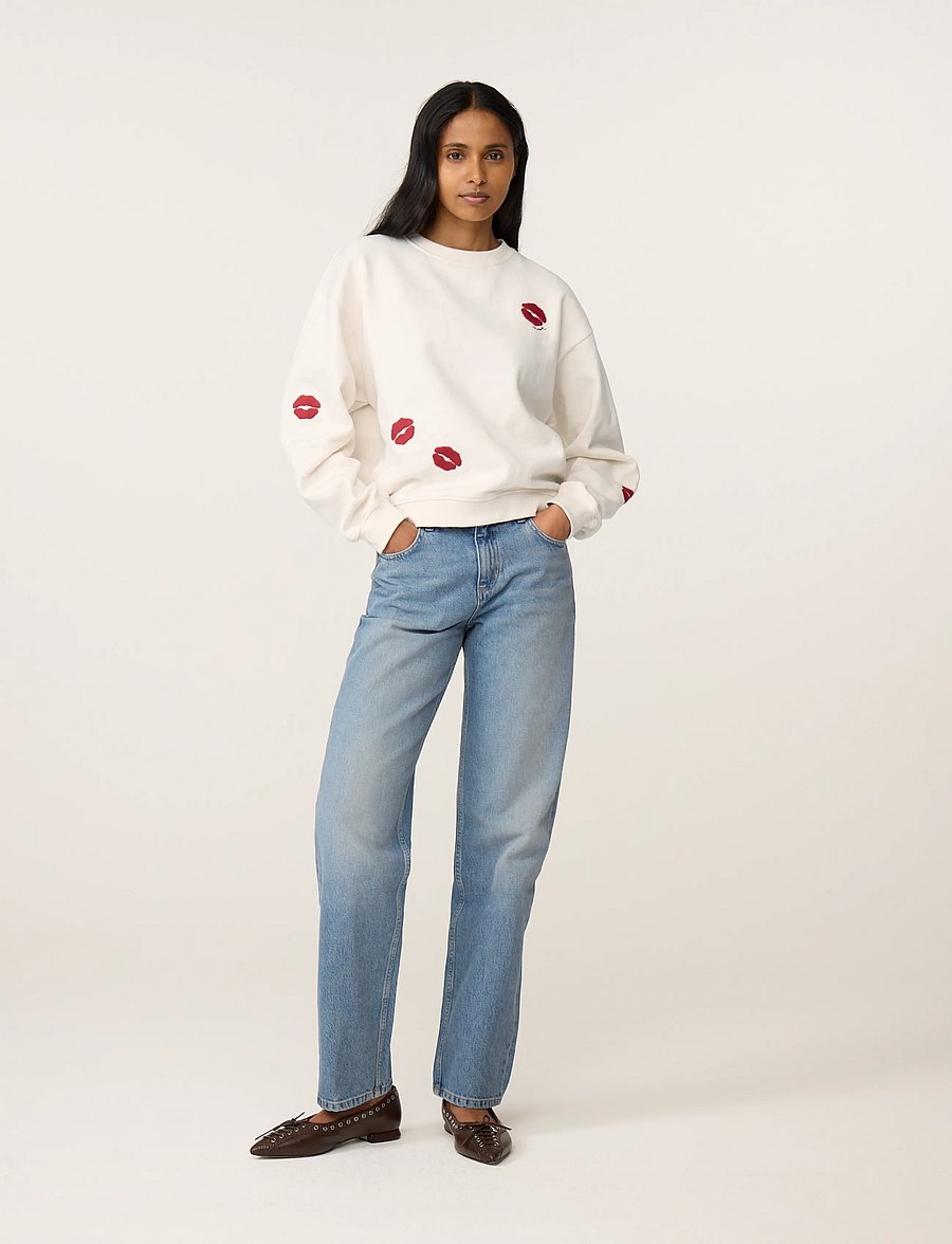 Fabienne Chapot - Terry Kiss Sweater - sweatshirts - cosy white - 0
