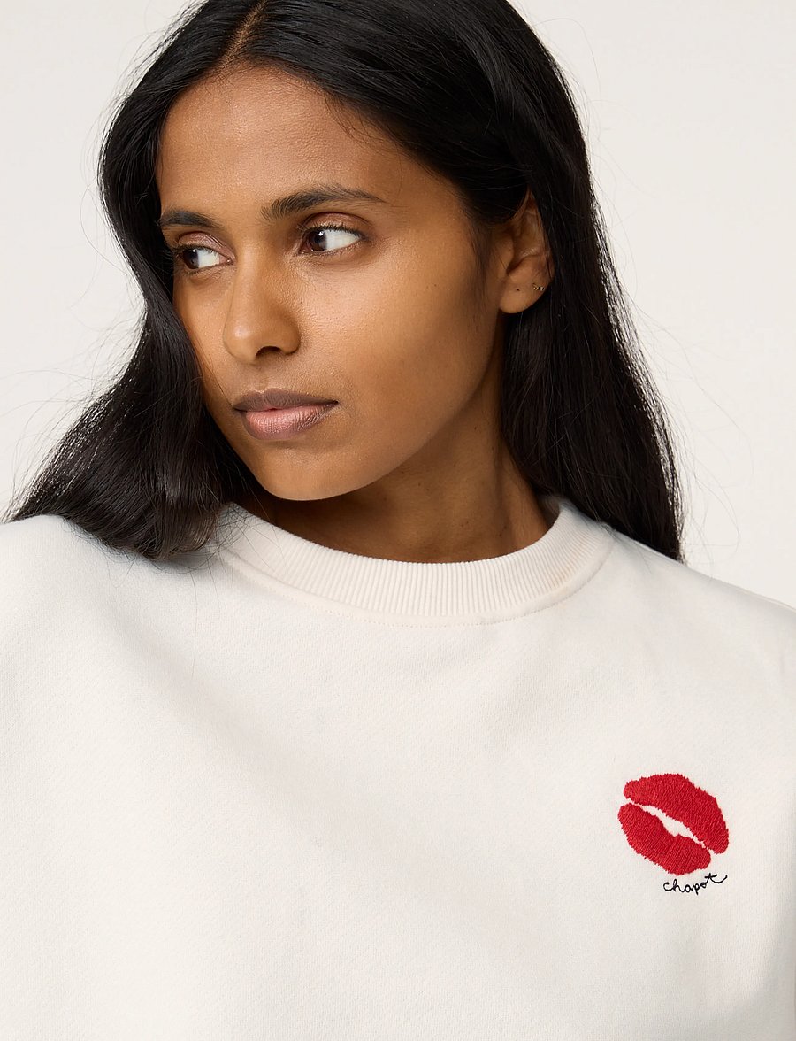 Fabienne Chapot - Terry Kiss Sweater - sweatshirts - cosy white - 4