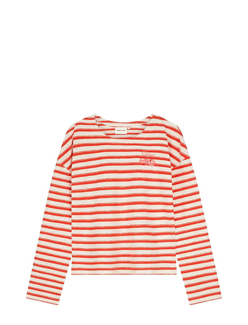 Fabienne Chapot - Celina Top - langärmlige tops - cosy white/tangerine tango - 1