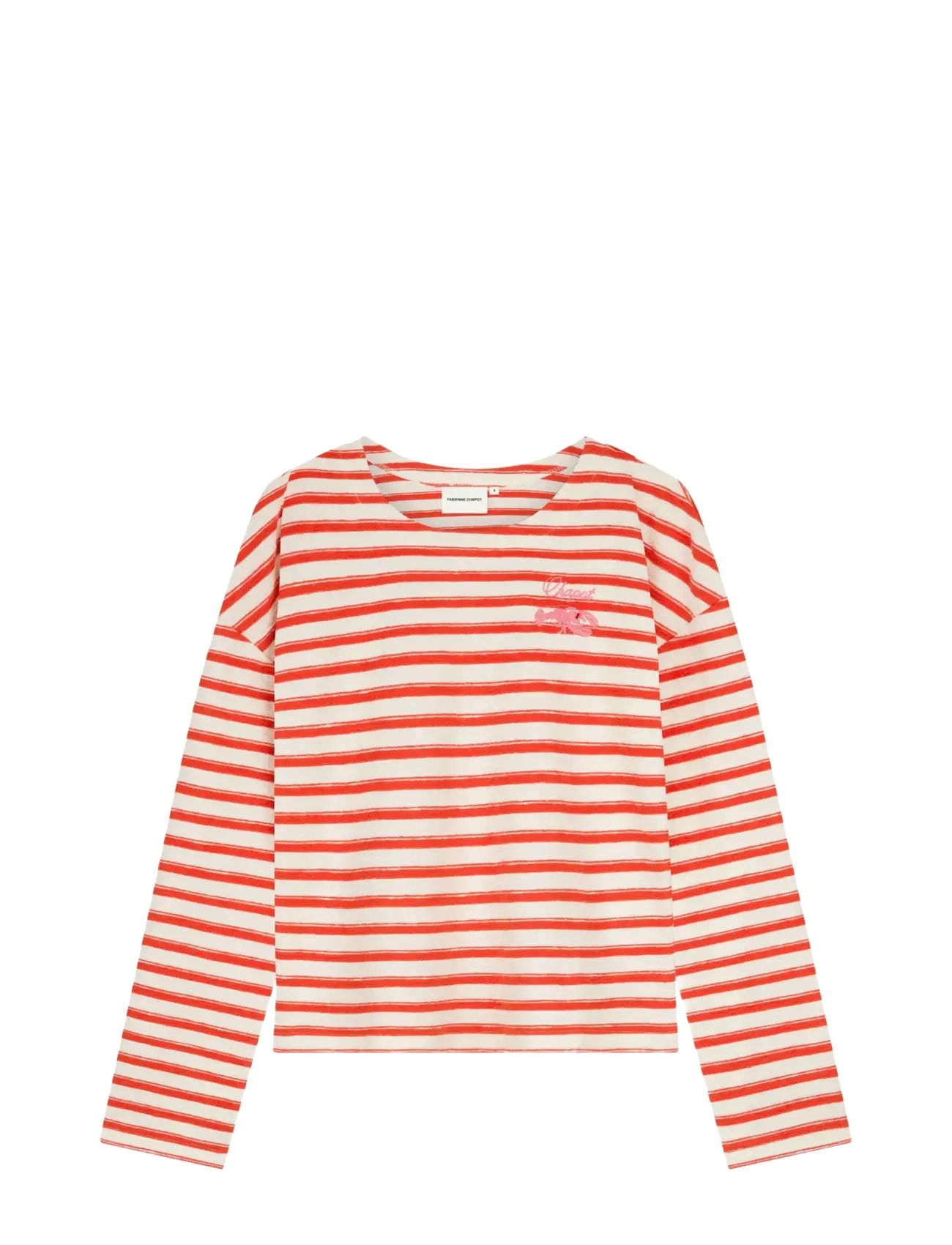 Fabienne Chapot Celina Top - Transitional Layering - COSY WHITE/TANGERINE TANGO / cream