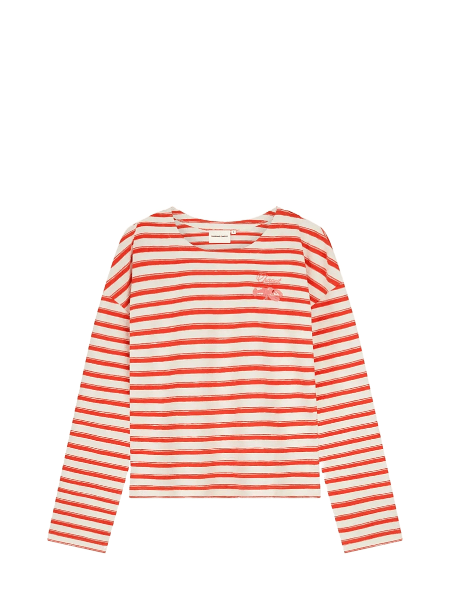 Fabienne Chapot - Celina Top - langärmlige tops - cosy white/tangerine tango - 1