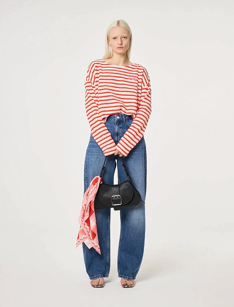 Fabienne Chapot - Celina Top - langärmlige tops - cosy white/tangerine tango - 0