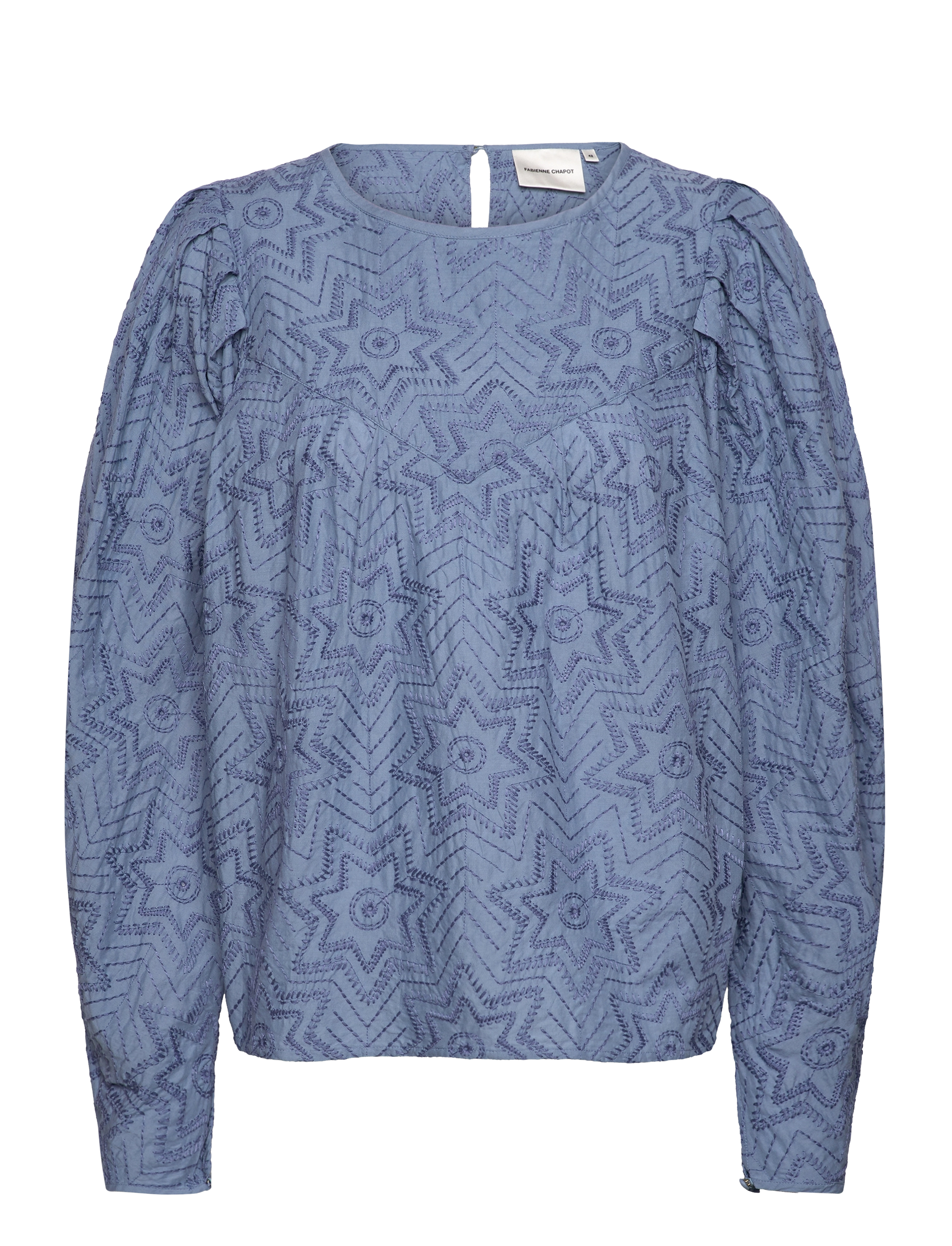FABIENNE CHAPOT Mya Oberteil Allover Embro Blau - 36 - Damen