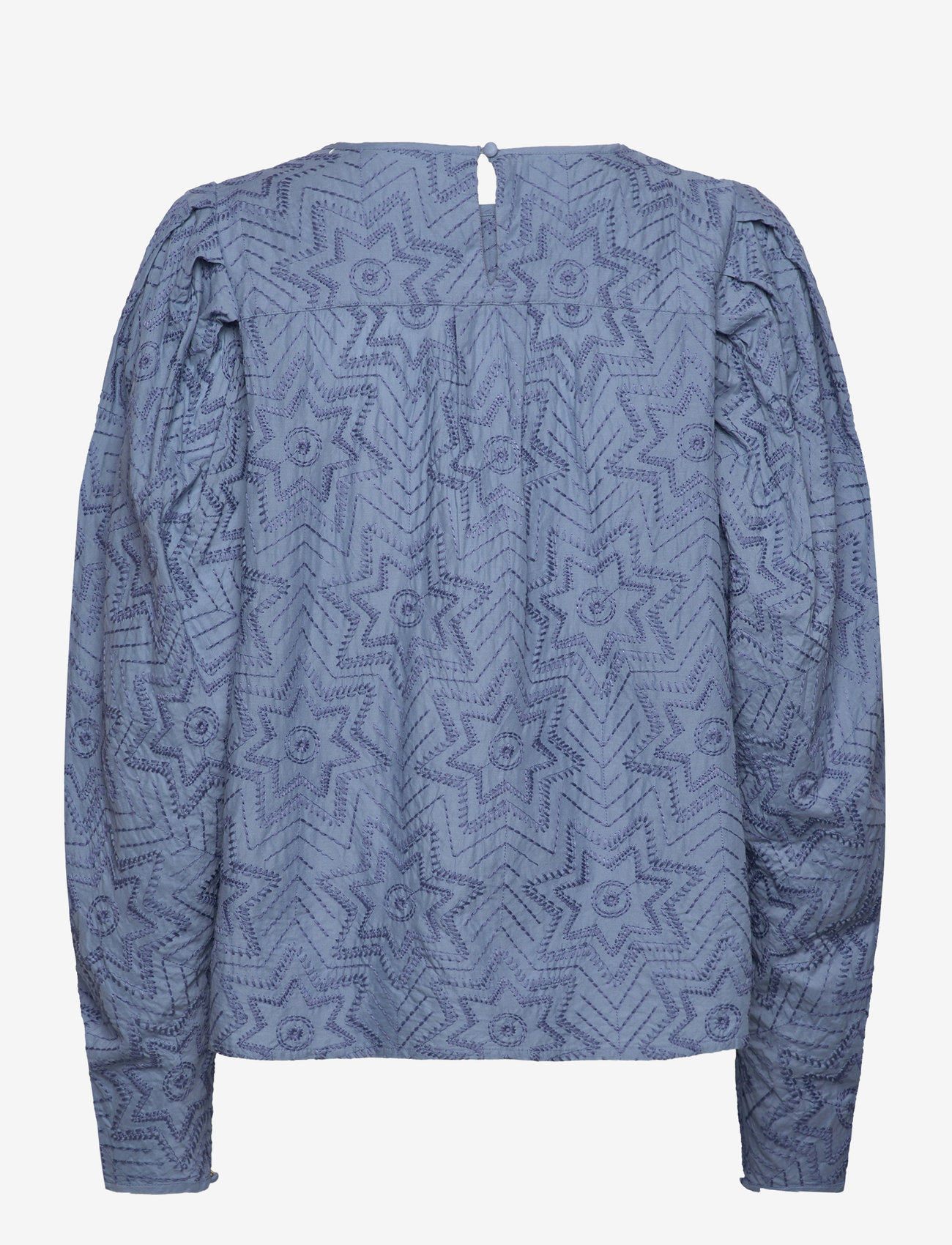 Fabienne Chapot - Mya Top Allover Embro - langærmede bluser - kahlo blue - 1