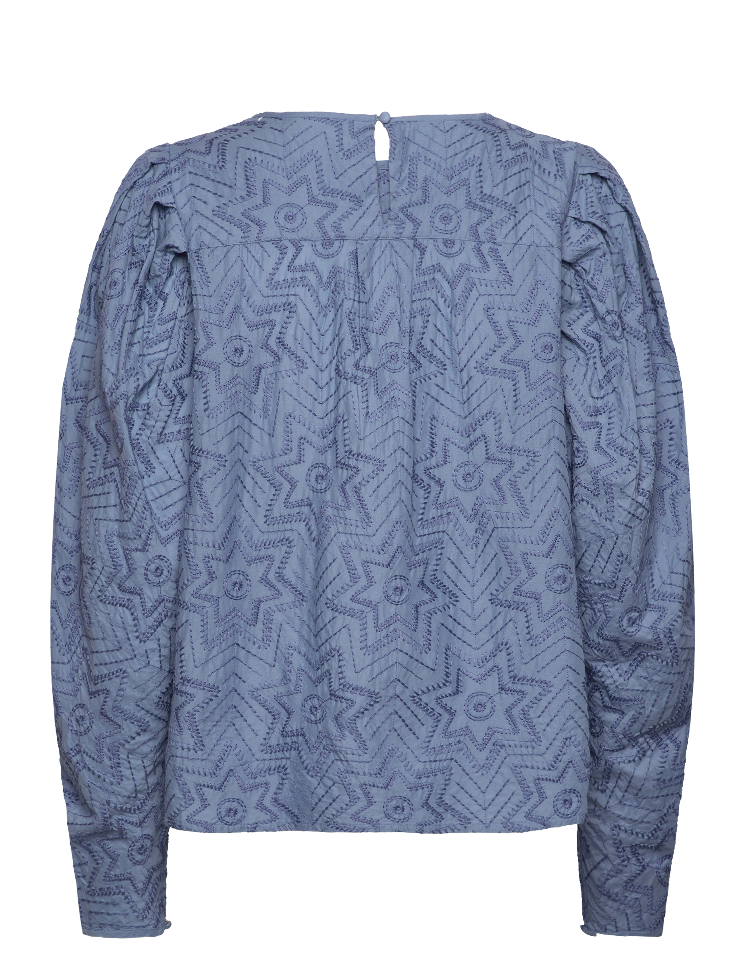 Fabienne Chapot - Mya Top Allover Embro - langærmede bluser - kahlo blue - 2